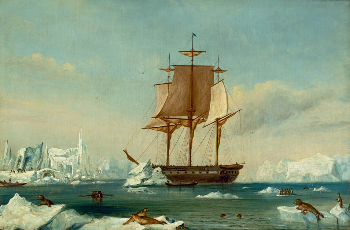 Vincennes in Disappointment Bay, Antartica 1840